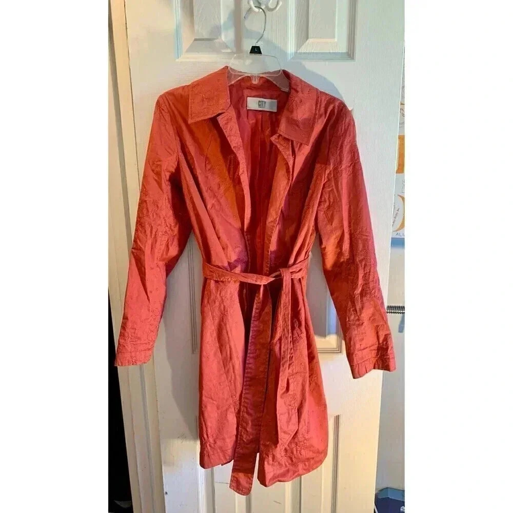 DKNY CITY Trench coat Size 8 - Picture 2 of 8